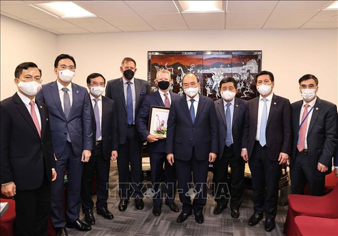 越南国家主席阮春福会见美国领先能源企业领导 ảnh 1 越南国家主席阮春福会见美国领先能源企业领导 ảnh 1