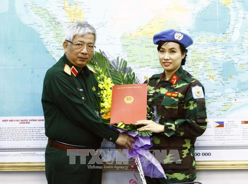 越南首次派遣维和女军官 ảnh 1