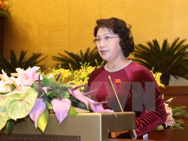 国会批准关于免去国家选举委员会和国防安全委员会一些副主席和委员职务的提议 ảnh 1