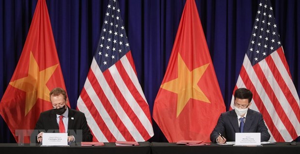 关于美国驻越南大使馆新办公楼建设场地的协议正式签署 ảnh 1 关于美国驻越南大使馆新办公楼建设场地的协议正式签署 ảnh 1