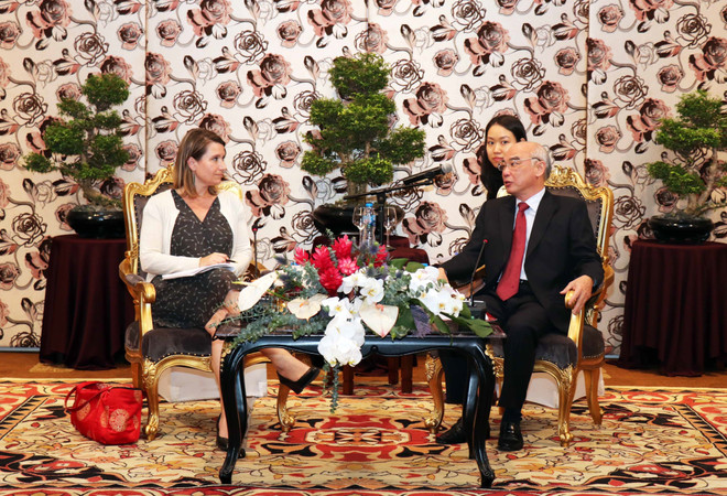 美国国会议员助理代表团访问胡志明市 ảnh 2 美国国会议员助理代表团访问胡志明市 ảnh 2