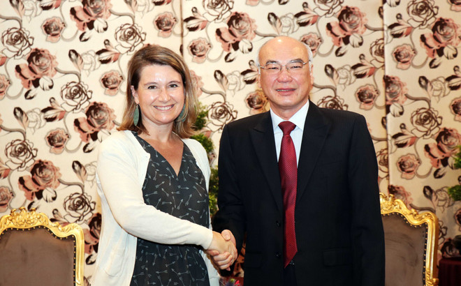 美国国会议员助理代表团访问胡志明市 ảnh 1 美国国会议员助理代表团访问胡志明市 ảnh 1