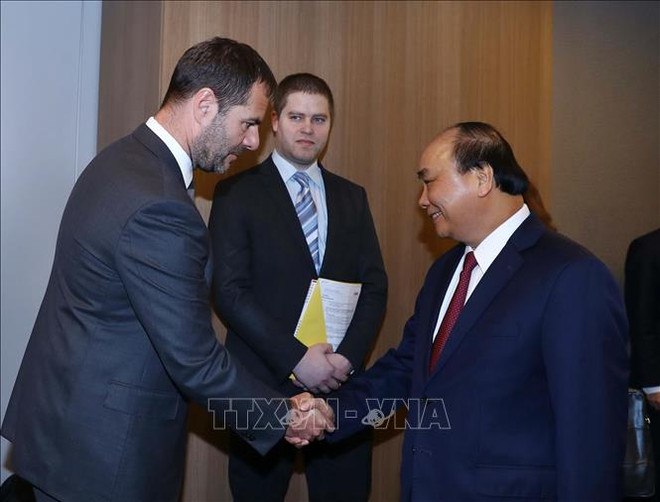 越南政府总理阮春福会见捷信集团领导 ảnh 2 越南政府总理阮春福会见捷信集团领导 ảnh 2
