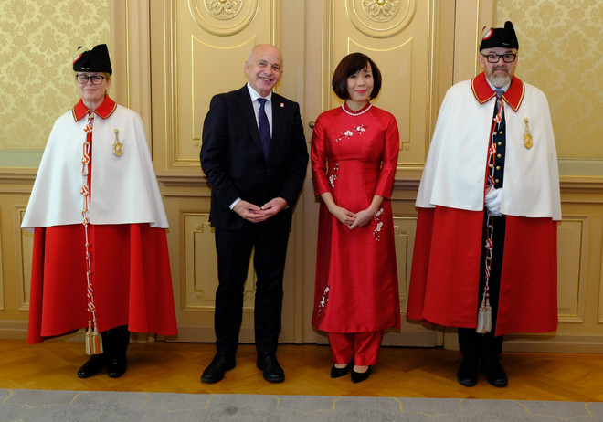 瑞士总统高度评价越南在瑞士对外政策中的地位 ảnh 1