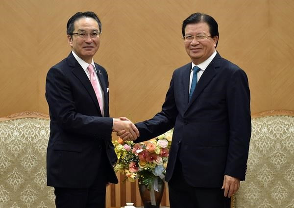 政府副总理郑廷勇会见日本丸红株式会社社长 ảnh 1  政府副总理郑廷勇会见日本丸红株式会社社长 ảnh 1