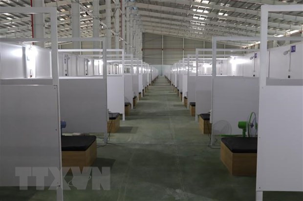 新冠肺炎疫情:平阳省在油汀县新建立床位规模500张的野战医院 ảnh 1 新冠肺炎疫情:平阳省在油汀县新建立床位规模500张的野战医院 ảnh 1