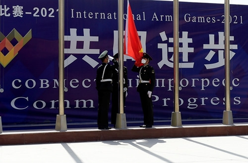 越南人民军化学参赛队欢迎仪式在中国举行 ảnh 1 越南人民军化学参赛队欢迎仪式在中国举行 ảnh 1