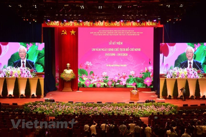 组图:胡志明主席诞辰130周年庆典在河内隆重举行 ảnh 12 组图:胡志明主席诞辰130周年庆典在河内隆重举行 ảnh 12