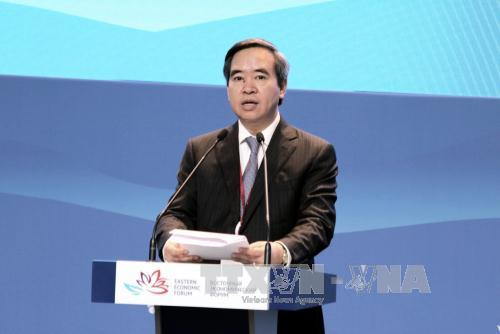 越共中央经济部部长阮文平在第三届东方经济论坛致开幕词 ảnh 1 越共中央经济部部长阮文平在第三届东方经济论坛致开幕词 ảnh 1