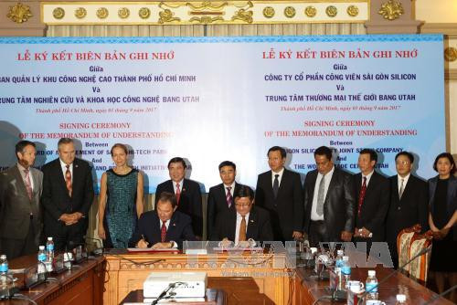 胡志明市与美国犹他州促进贸易与高技术合作 ảnh 1 胡志明市与美国犹他州促进贸易与高技术合作 ảnh 1
