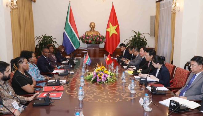 范平明与南非外交部长举行会谈 ảnh 1 范平明与南非外交部长举行会谈 ảnh 1