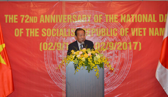 越南驻外大使馆纷纷举行国庆招待会 热烈 庆祝国庆72周年 ảnh 3