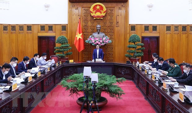 政府总理范明政就经济社会发展措施同岘港市领导举行座谈会 ảnh 2 政府总理范明政就经济社会发展措施同岘港市领导举行座谈会 ảnh 2