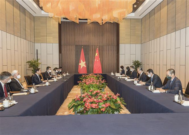 越南外交部部长裴青山与中国外交部长王毅举行会谈 ảnh 2 越南外交部部长裴青山与中国外交部长王毅举行会谈 ảnh 2
