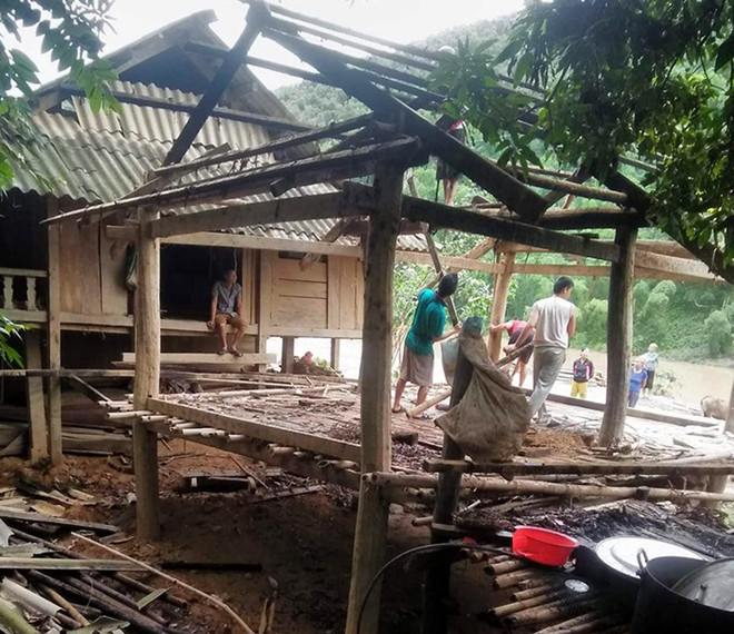 越南北部山区遭受第三号台风的袭击 ảnh 1