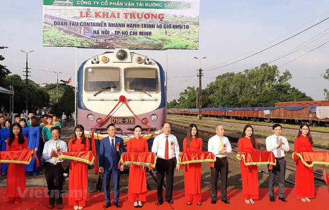 越南北南快速集装箱列车正式开通 ảnh 1