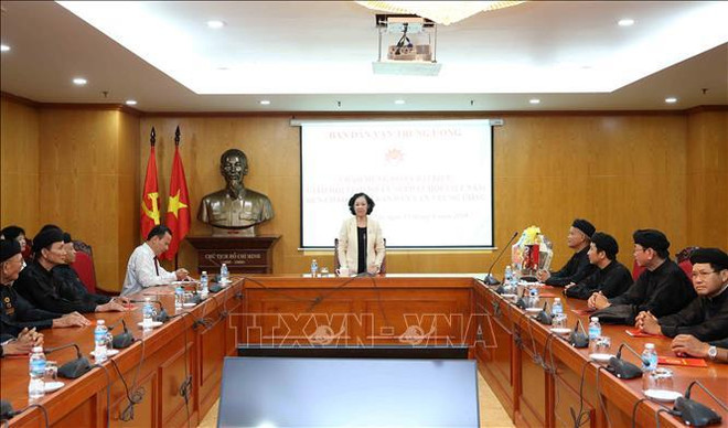 中央民运部部长张氏梅:动用各种资源来促进少数民族和山区全面发展 ảnh 1 中央民运部部长张氏梅:动用各种资源来促进少数民族和山区全面发展 ảnh 1