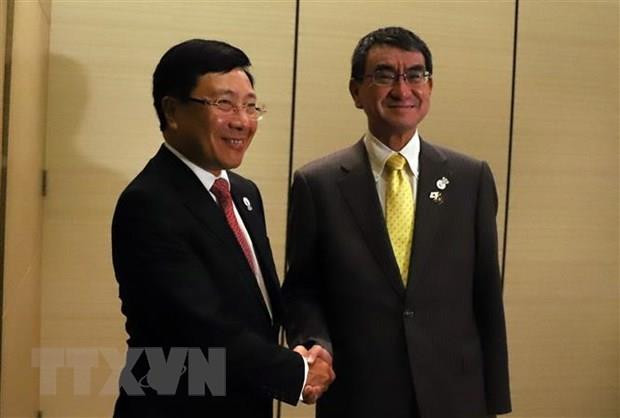 AMM-52:越南外长范平明与各国外长举行双边会晤 ảnh 4 AMM-52:越南外长范平明与各国外长举行双边会晤 ảnh 4