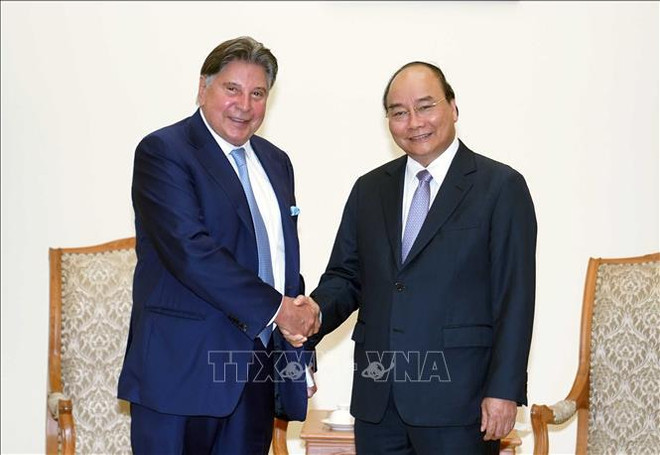 越南政府总理阮春福会见TTI集团董事长 ảnh 1 越南政府总理阮春福会见TTI集团董事长 ảnh 1