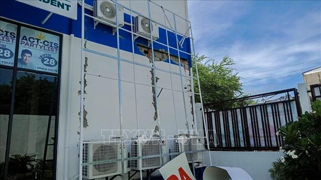 越南国家主席阮春福就菲律宾遭受地震灾害向菲律宾总统马科斯致慰问电 ảnh 1