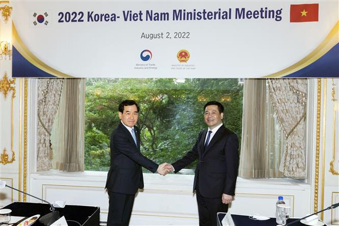 越韩工贸部长级会谈在首尔举行 ảnh 1 越韩工贸部长级会谈在首尔举行 ảnh 1