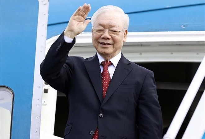 阮富仲总书记启程对中华人民共和国进行正式访问 ảnh 1 阮富仲总书记启程对中华人民共和国进行正式访问 ảnh 1