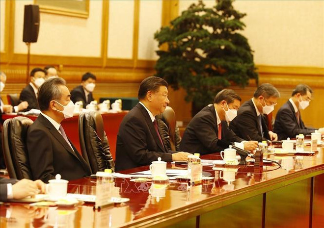 越共中央总书记阮富仲与中共中央总书记、中华人民共和国主席习近平举行会谈 ảnh 2 越共中央总书记阮富仲与中共中央总书记、中华人民共和国主席习近平举行会谈 ảnh 2