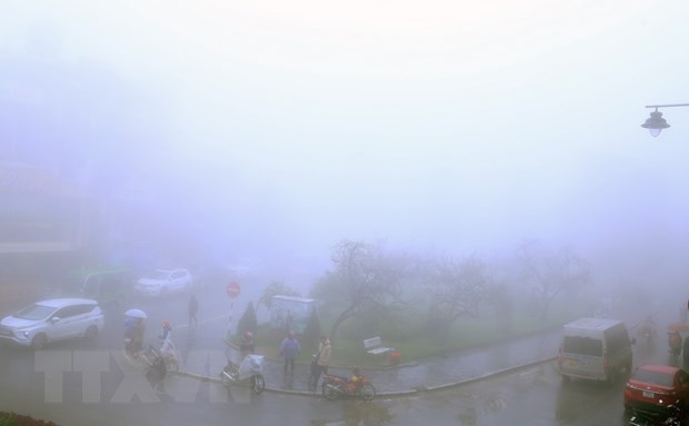 受冷空气加强 沙坝最低气温降至7.7摄氏度 ảnh 1