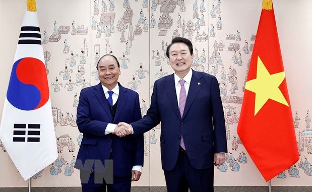 越南国家主席阮春福圆满结束对韩访问 ảnh 2 越南国家主席阮春福圆满结束对韩访问 ảnh 2
