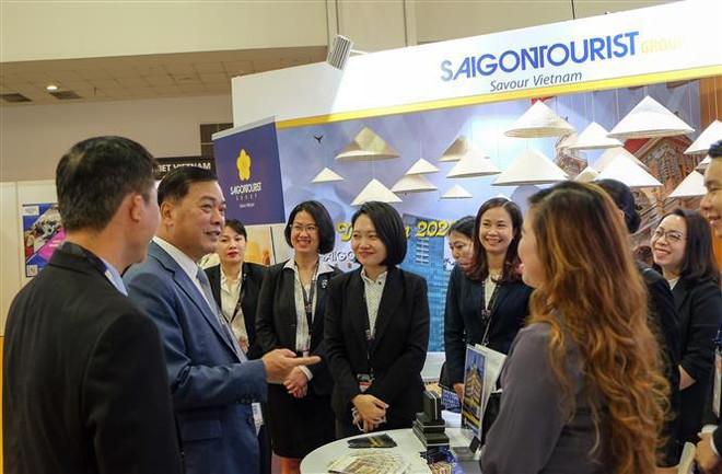 越南参加2023年亚洲国际旅游交易会 ảnh 1 越南参加2023年亚洲国际旅游交易会 ảnh 1