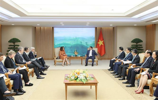 政府总理范明政会见世行驻越南首席代表 ảnh 1 政府总理范明政会见世行驻越南首席代表 ảnh 1