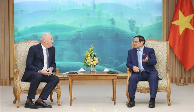 越南政府总理范明政会见太古集团董事长盖伊·布拉德利 ảnh 1 越南政府总理范明政会见太古集团董事长盖伊·布拉德利 ảnh 1