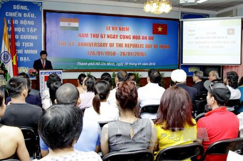 印度共和国第67个独立日庆祝仪式在胡志明市隆重举行 ảnh 1 印度共和国第67个独立日庆祝仪式在胡志明市隆重举行 ảnh 1