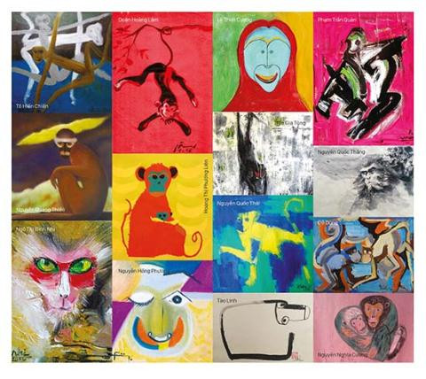 展示25幅猴子画喜迎新春 ảnh 1 展示25幅猴子画喜迎新春 ảnh 1