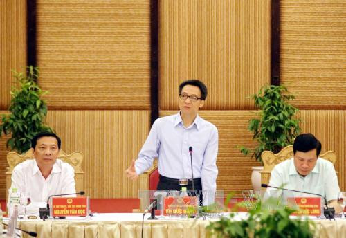 越南政府副总理武德儋赴广宁省调研 ảnh 1 越南政府副总理武德儋赴广宁省调研 ảnh 1