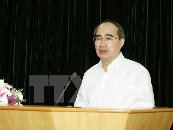 越南祖国阵线中央委员会主席阮善仁会见越南驻外大使和总领事 ảnh 1 越南祖国阵线中央委员会主席阮善仁会见越南驻外大使和总领事 ảnh 1