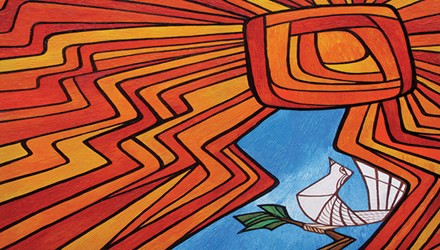 越马女艺术家首次视觉艺术画展在河内开展 ảnh 1