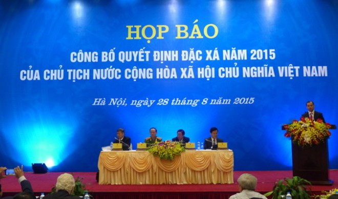 越南国家主席2015年特赦令正式发布 ảnh 1