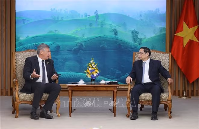 越南政府总理范明政会见比利时王国法兰德斯大区首席大臣让·让邦 ảnh 1