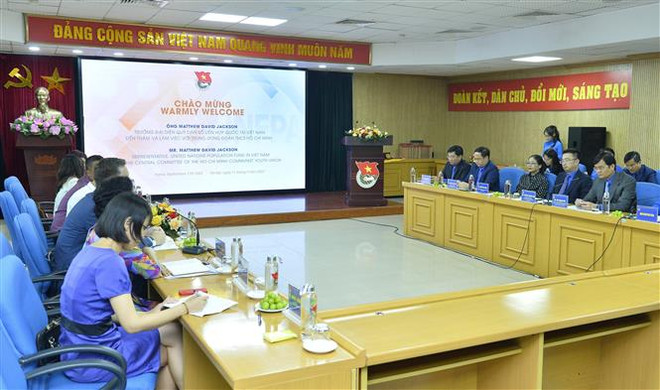 促进越南胡志明共青团中央与联合国人口基金驻越南代表处的合作 ảnh 1 促进越南胡志明共青团中央与联合国人口基金驻越南代表处的合作 ảnh 1