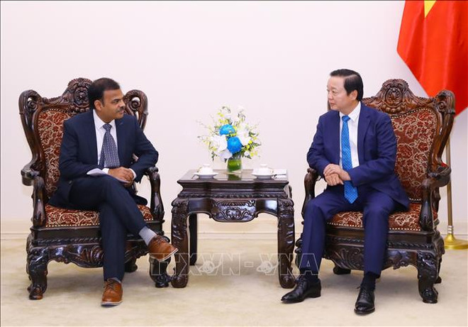 越南政府副总理陈红河会见美国沃尔玛公司副总裁古普塔 ảnh 1 越南政府副总理陈红河会见美国沃尔玛公司副总裁古普塔 ảnh 1