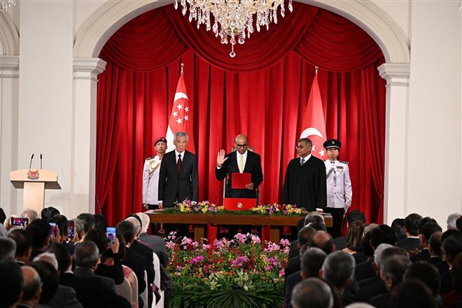 新加坡总统宣誓就职 ảnh 1