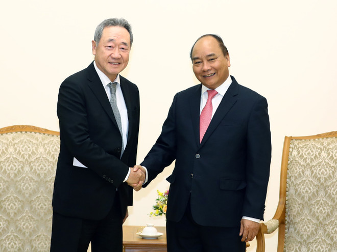 政府总理阮春福会见韩国Maekyung传媒集团主席张大焕 ảnh 1 政府总理阮春福会见韩国Maekyung传媒集团主席张大焕 ảnh 1