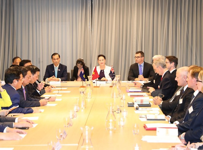 越南国会主席阮氏金银出席越南-澳大利亚企业对话会 ảnh 1 越南国会主席阮氏金银出席越南-澳大利亚企业对话会 ảnh 1
