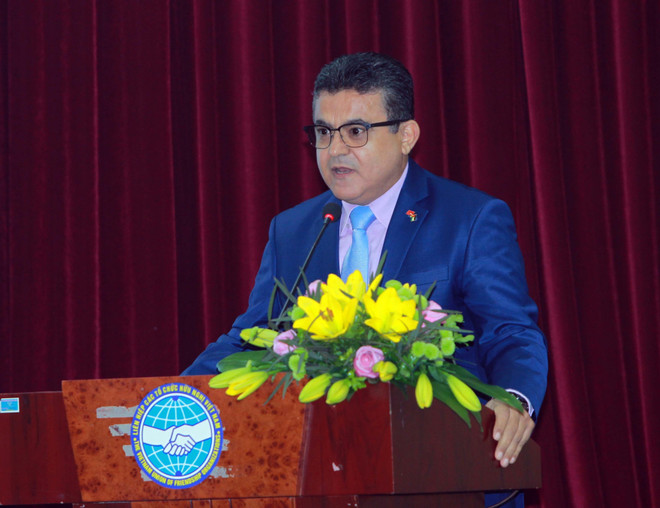 国际声援巴勒斯坦人民日纪念活动在河内市举行 ảnh 1 国际声援巴勒斯坦人民日纪念活动在河内市举行 ảnh 1