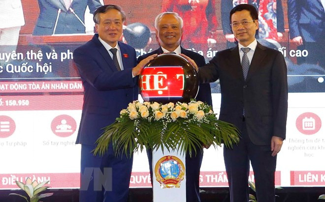 越南最高人民法院电子门户网推出新界面 ảnh 1 越南最高人民法院电子门户网推出新界面 ảnh 1