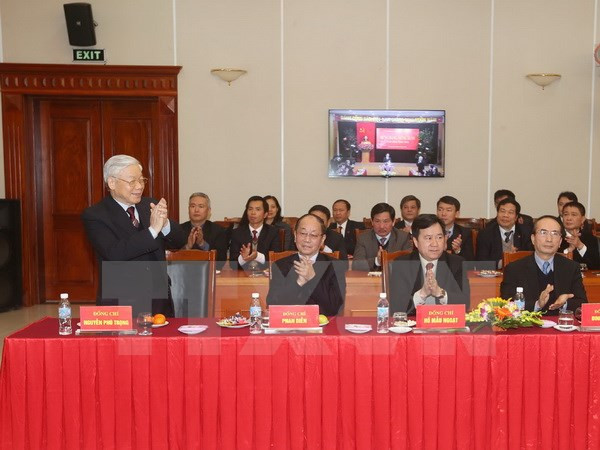 越共中央总书记阮富仲:党中央办公厅干部职员应发挥好参谋助手作用 ảnh 1 越共中央总书记阮富仲:党中央办公厅干部职员应发挥好参谋助手作用 ảnh 1