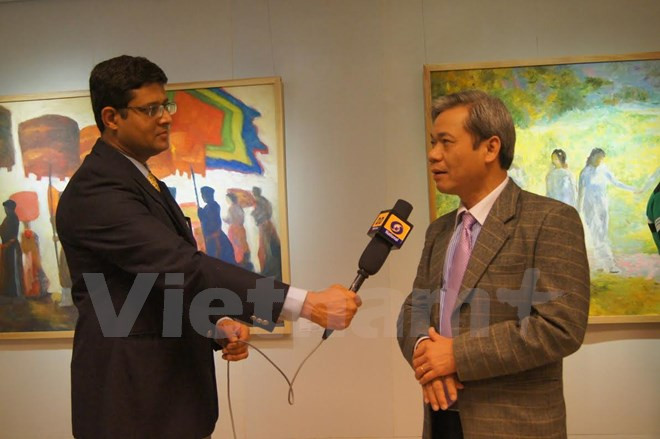 6名当代越南画家在新德里举行画展 ảnh 1 6名当代越南画家在新德里举行画展 ảnh 1