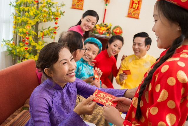 越南人春节派红包习俗 ảnh 1 越南人春节派红包习俗 ảnh 1