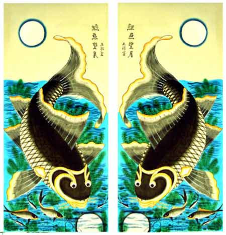 河内独特民间画——行鼓画 ảnh 1 河内独特民间画——行鼓画 ảnh 1